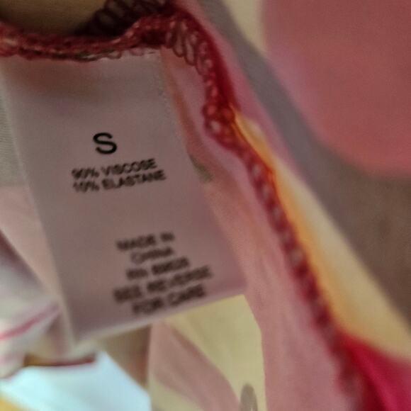 LOGO Lori Goldstein 2pc Tunic Tee Short Long Sleeve Lot S Hot Pink Maroon‎ - Picture 5 of 8